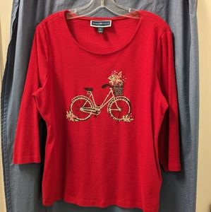 Women's Shirt 1/2 Sleeve, Size XL